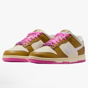 Nike Dunk Low Just Do It - Bronzine Pink Women’s